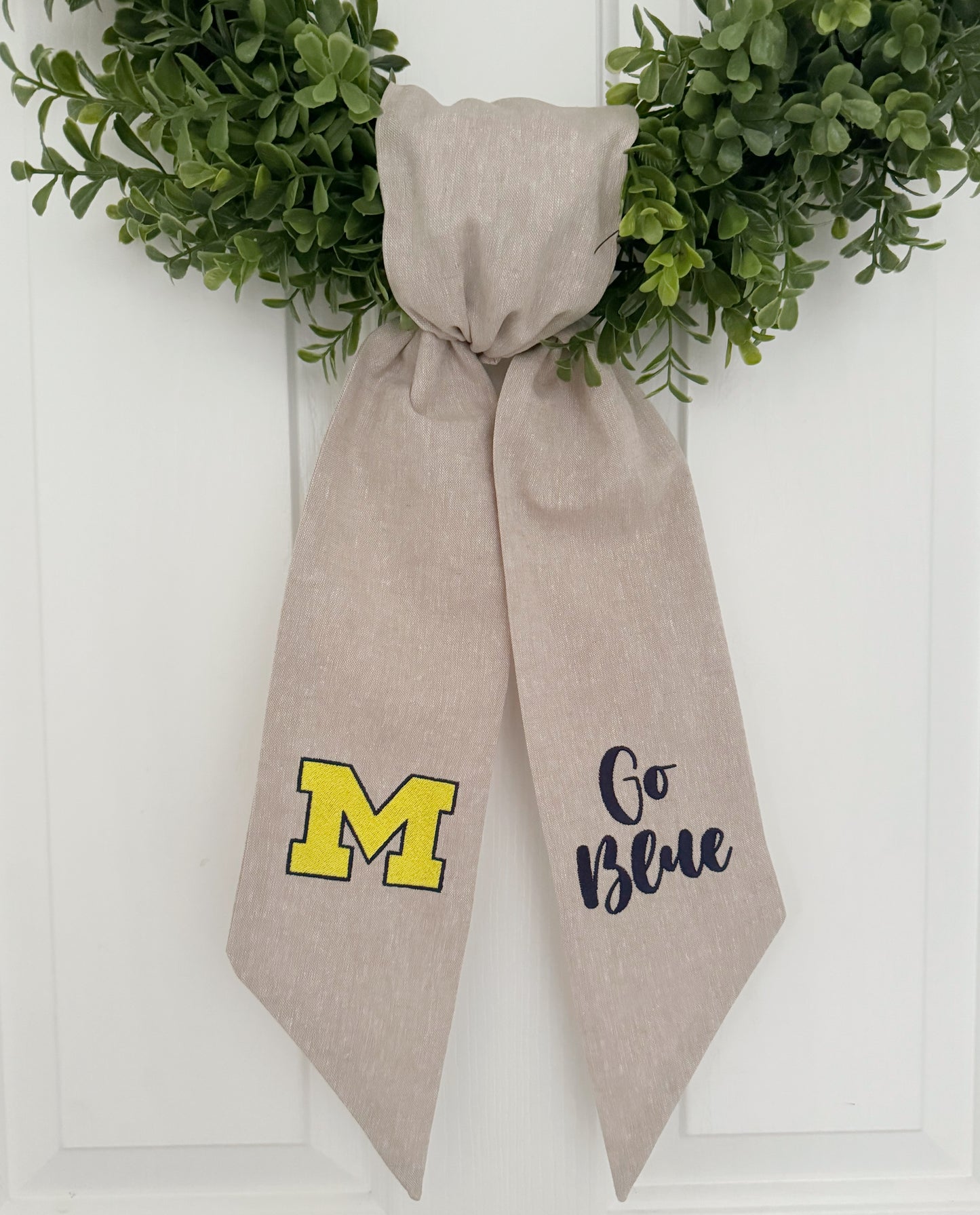 Michigan Football Wreath Sash