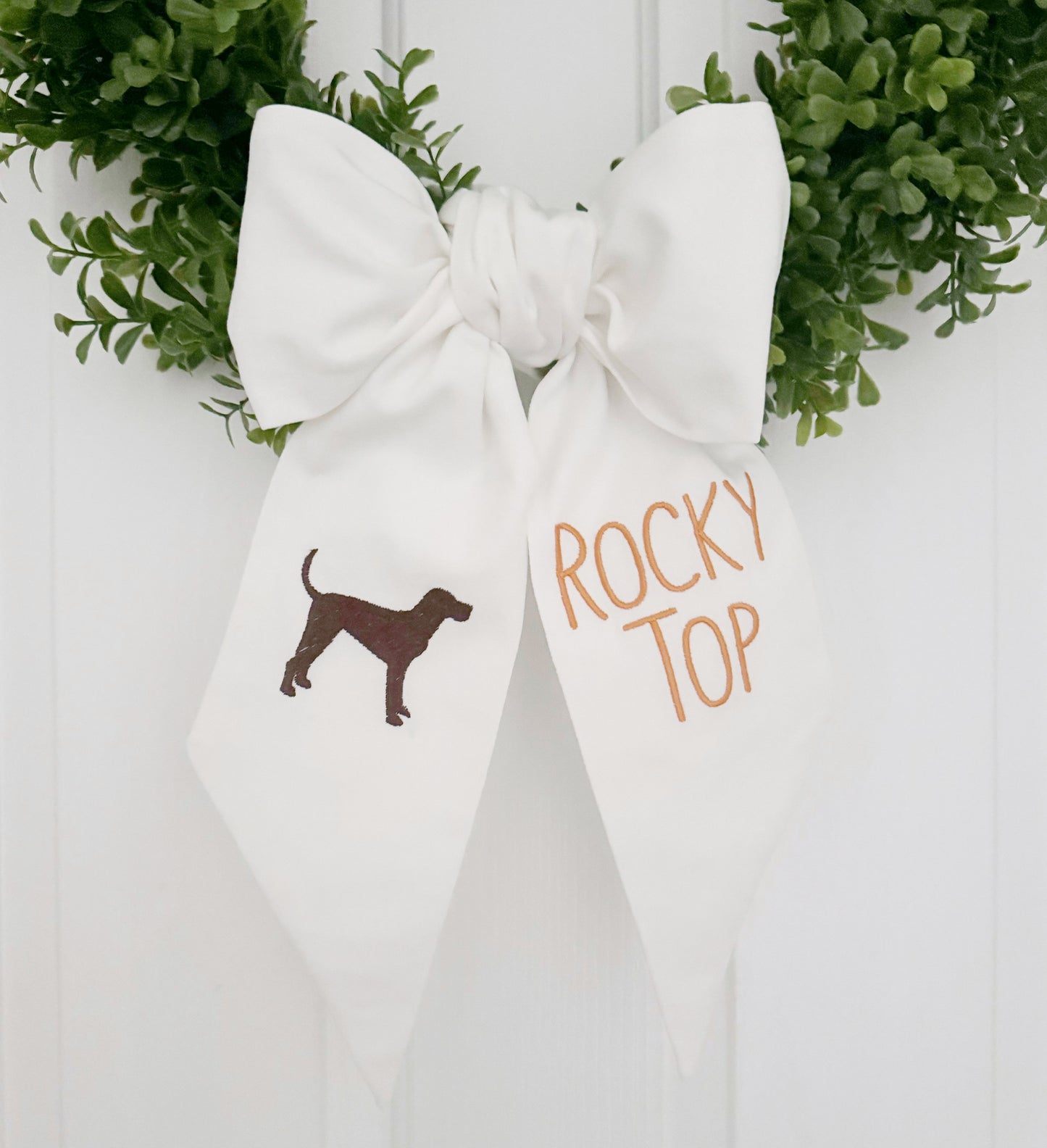 Rocky Top Bow Wreath Sash