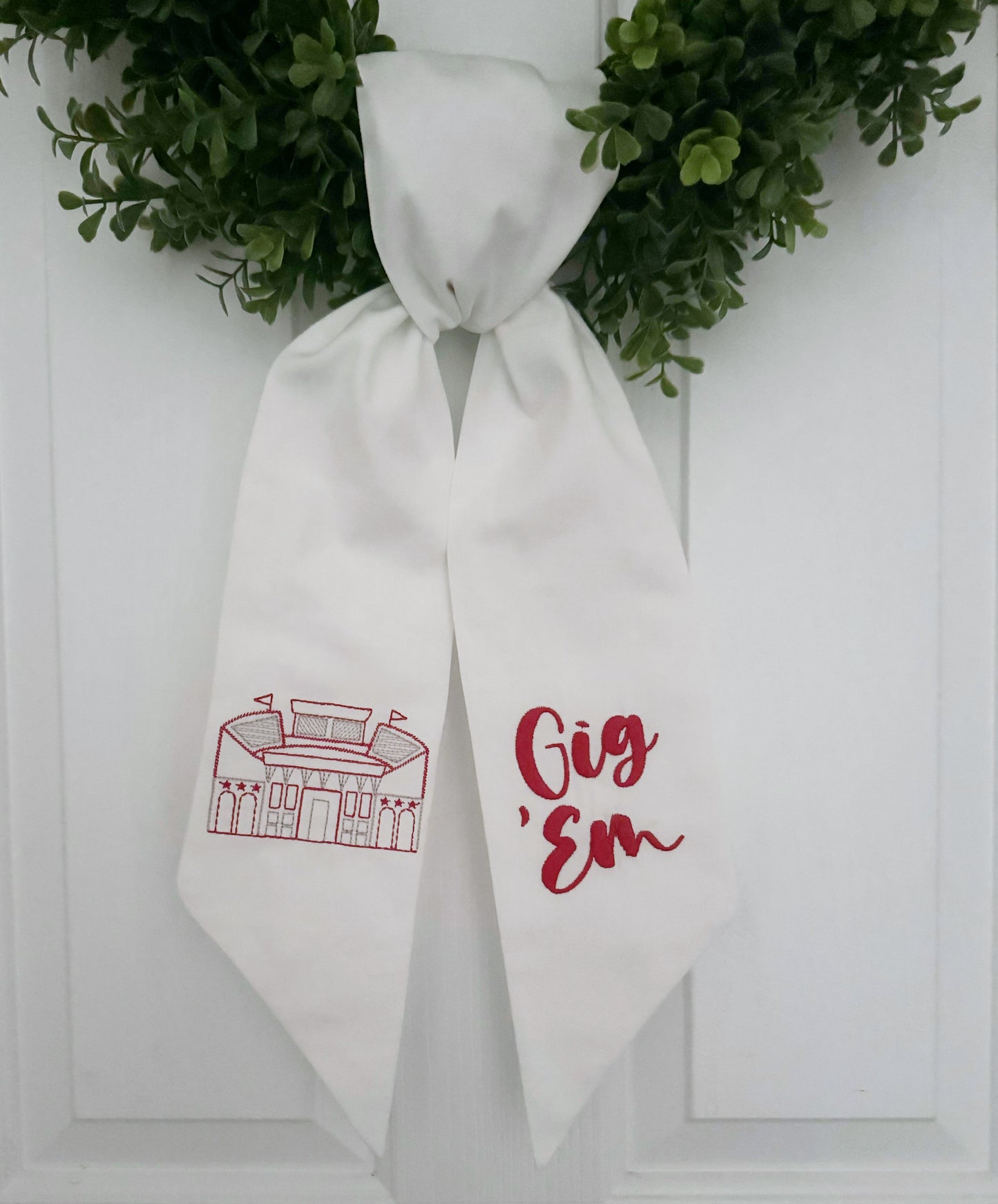 Aggies Football Wreath Sash