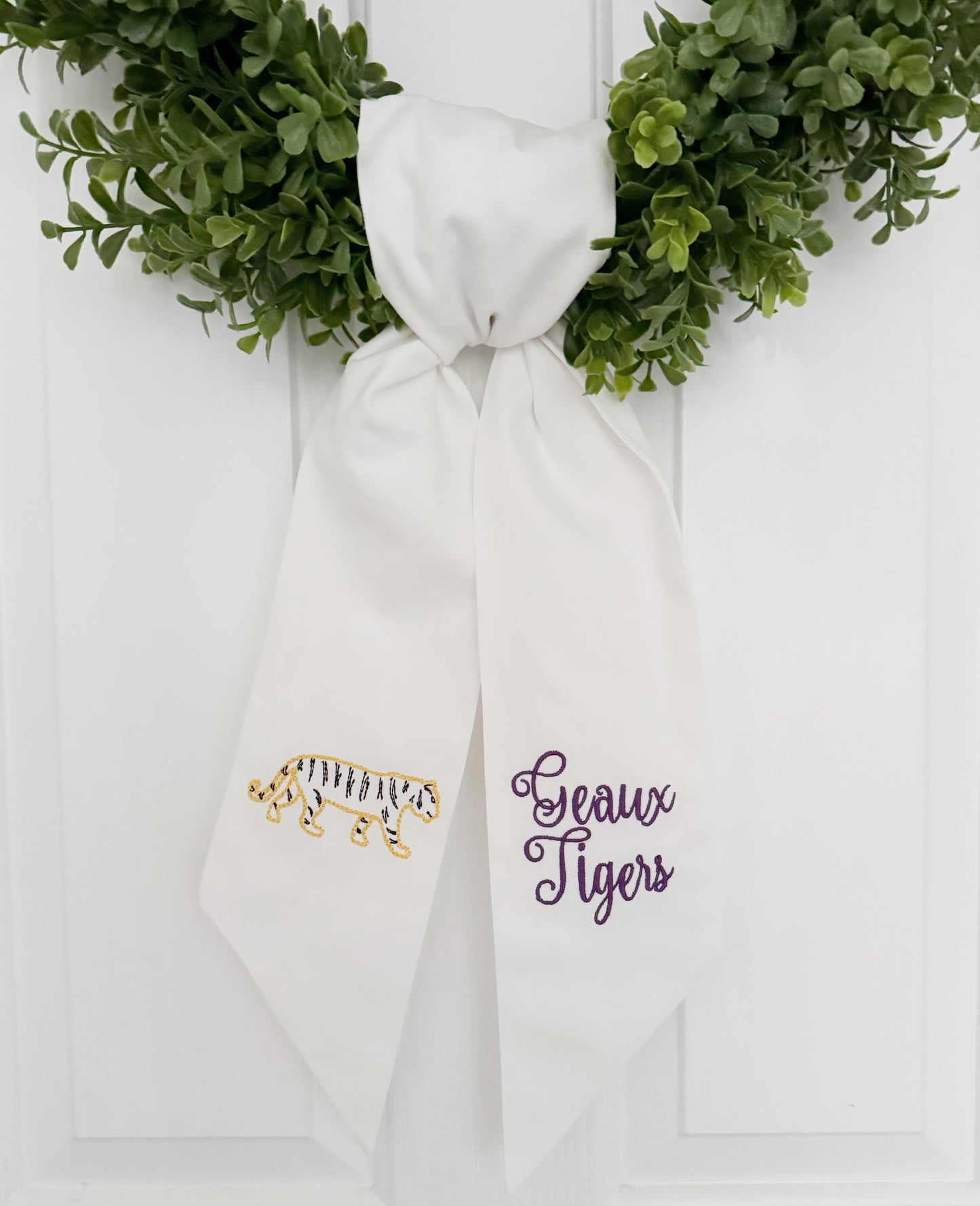 LSU Tigers Wreath Sash