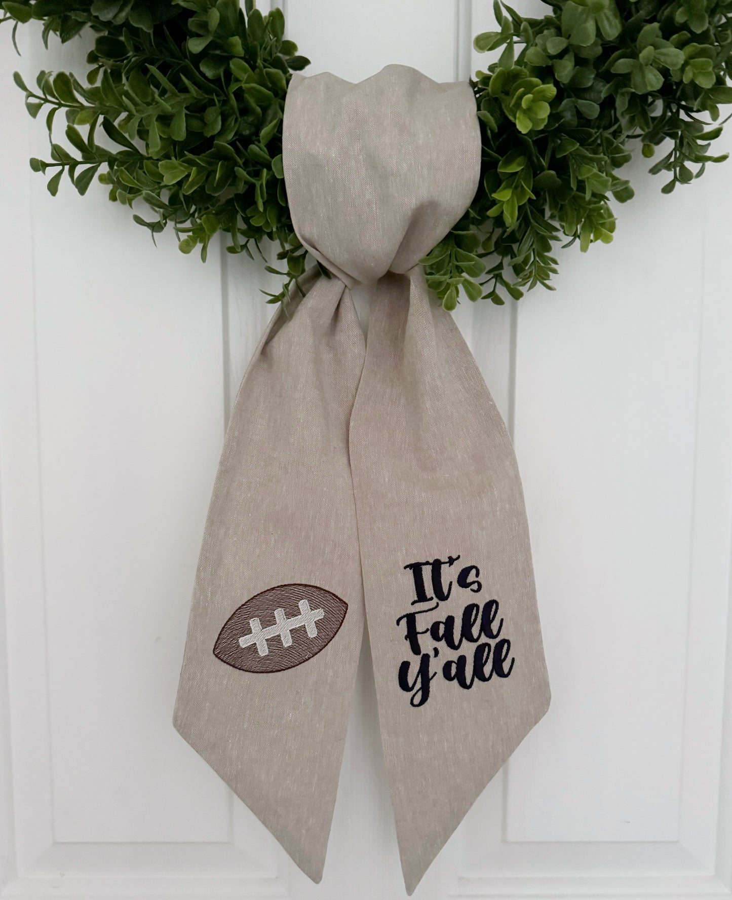 Football Wreath Sash