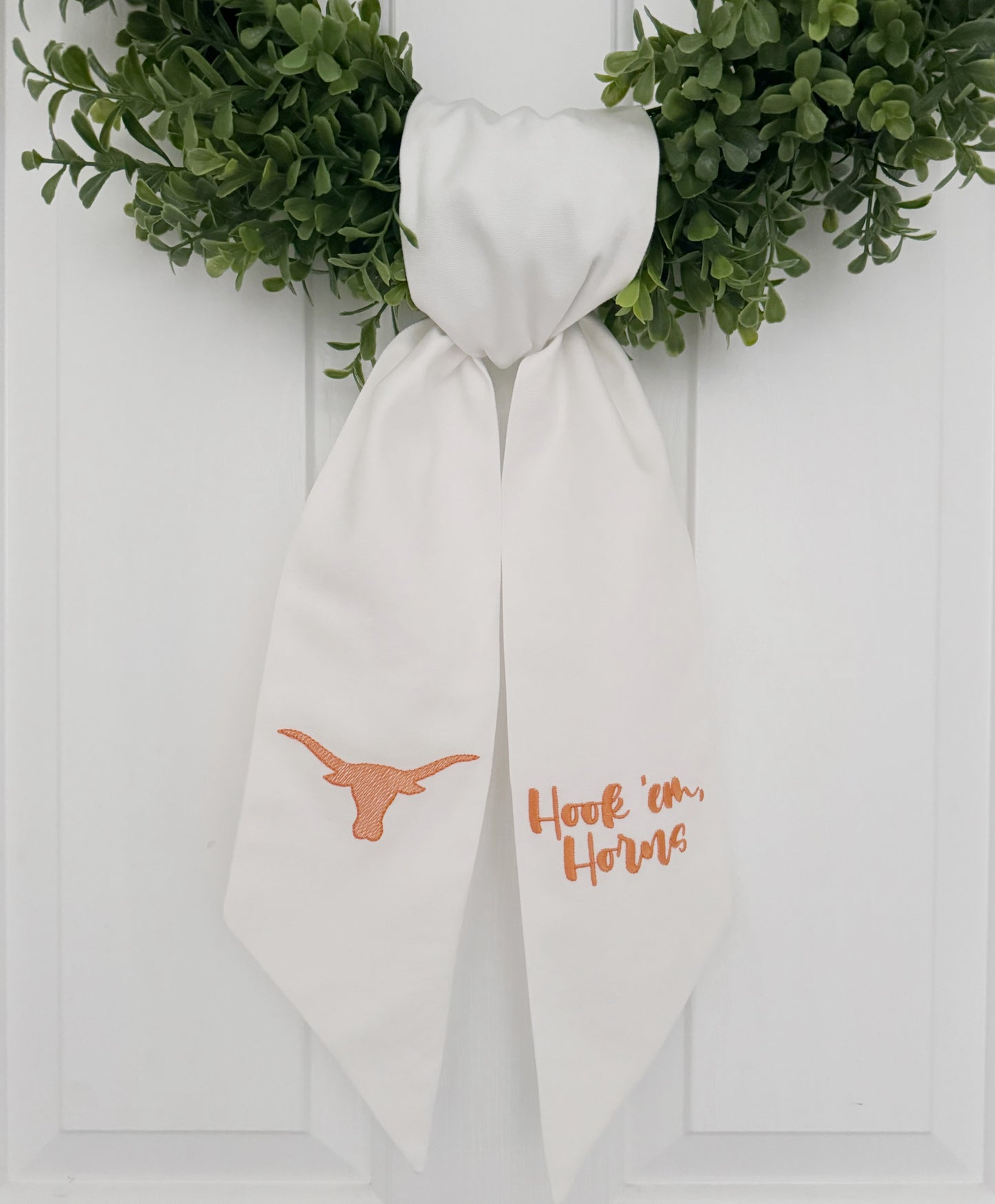 Longhorns Football Wreath Sash