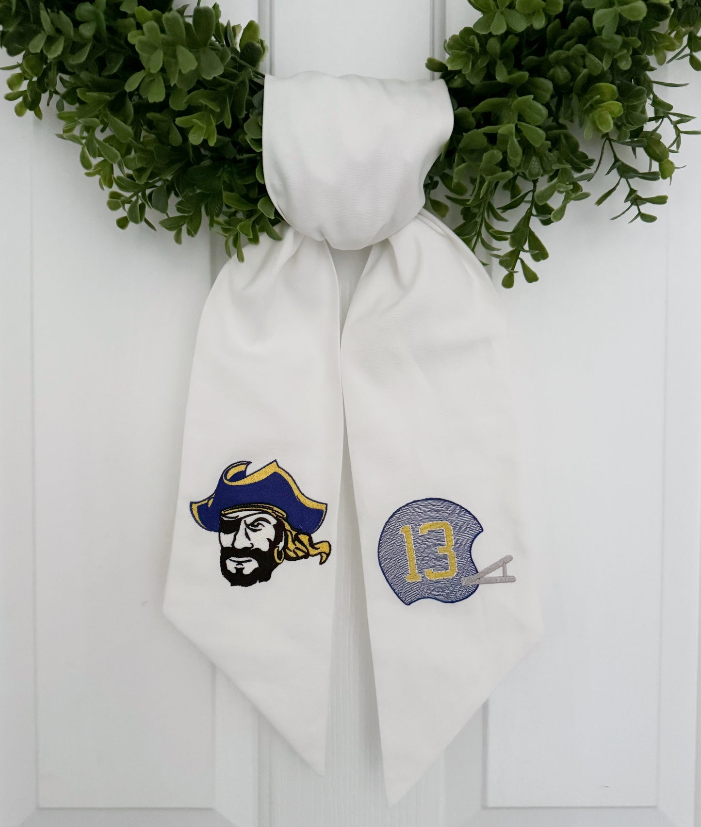 Fairhope Pirates Football Wreath Sash