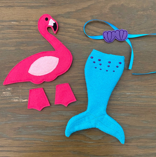 Flamingo or Mermaid Elf Costumes